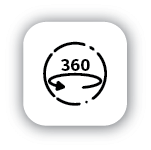 Icon for 360-degree field of view, a simulated learning service offered by The Learning Network